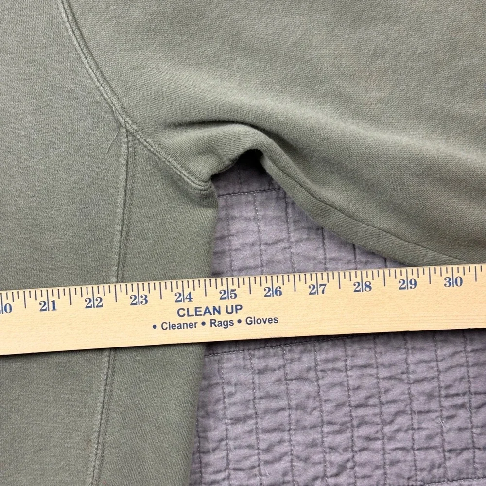 Nike Hoodie Sweatshirt Men Medium Green Club Fleece Sportswear Casual Faded
